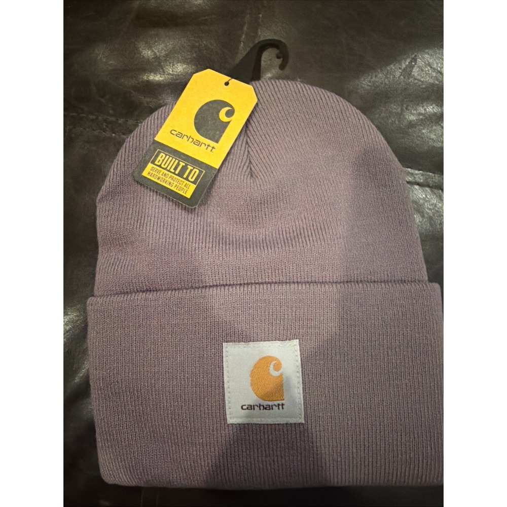 NWT Carhartt A18 Acrylic Watch Hat Beanie Wood Violet Purple OS Mens Womens